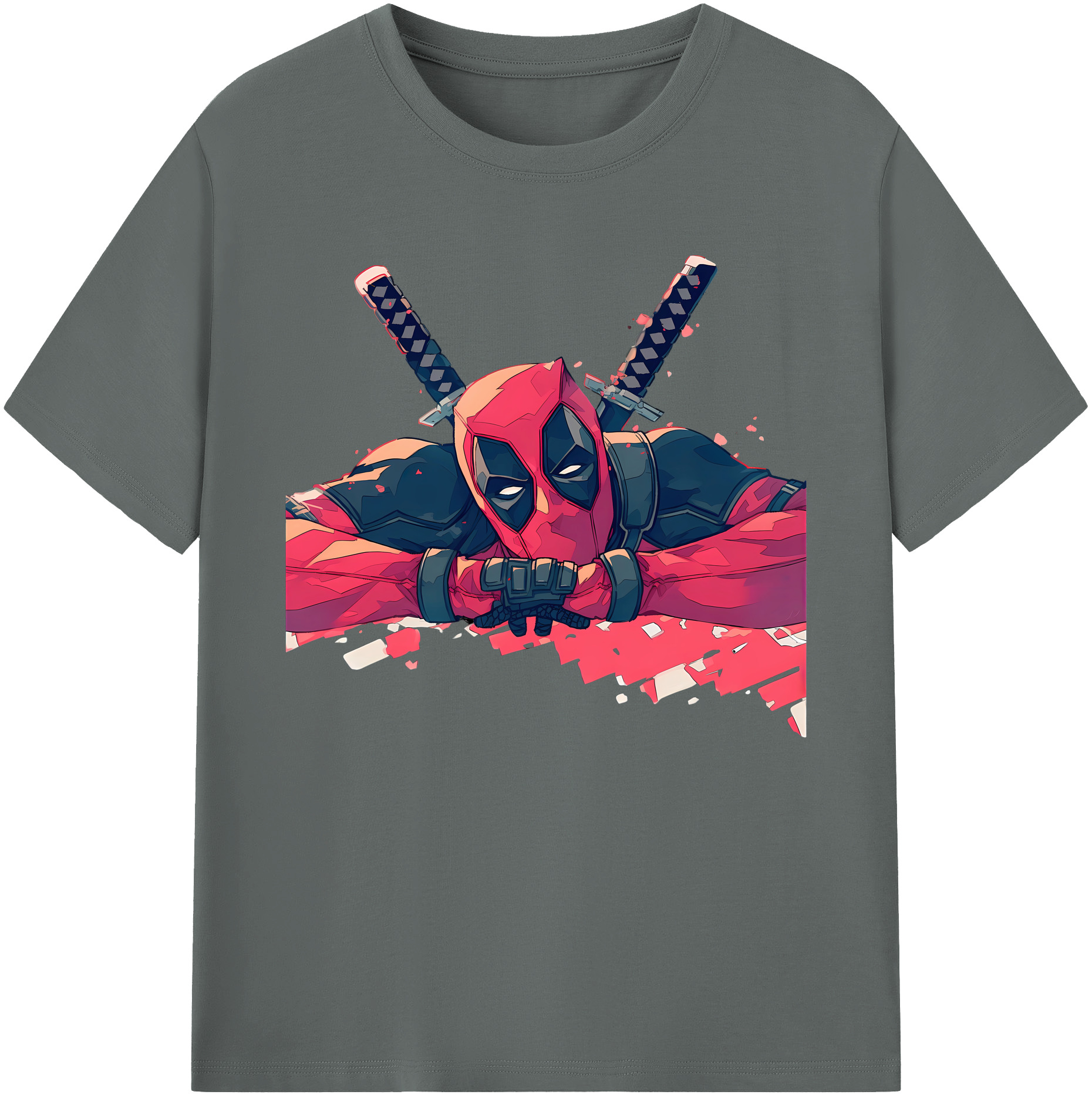 （画像用） Deadpool デッドプール 綿100％ メンズ半袖Tシャツ｜肌触りやわらか＆通気性